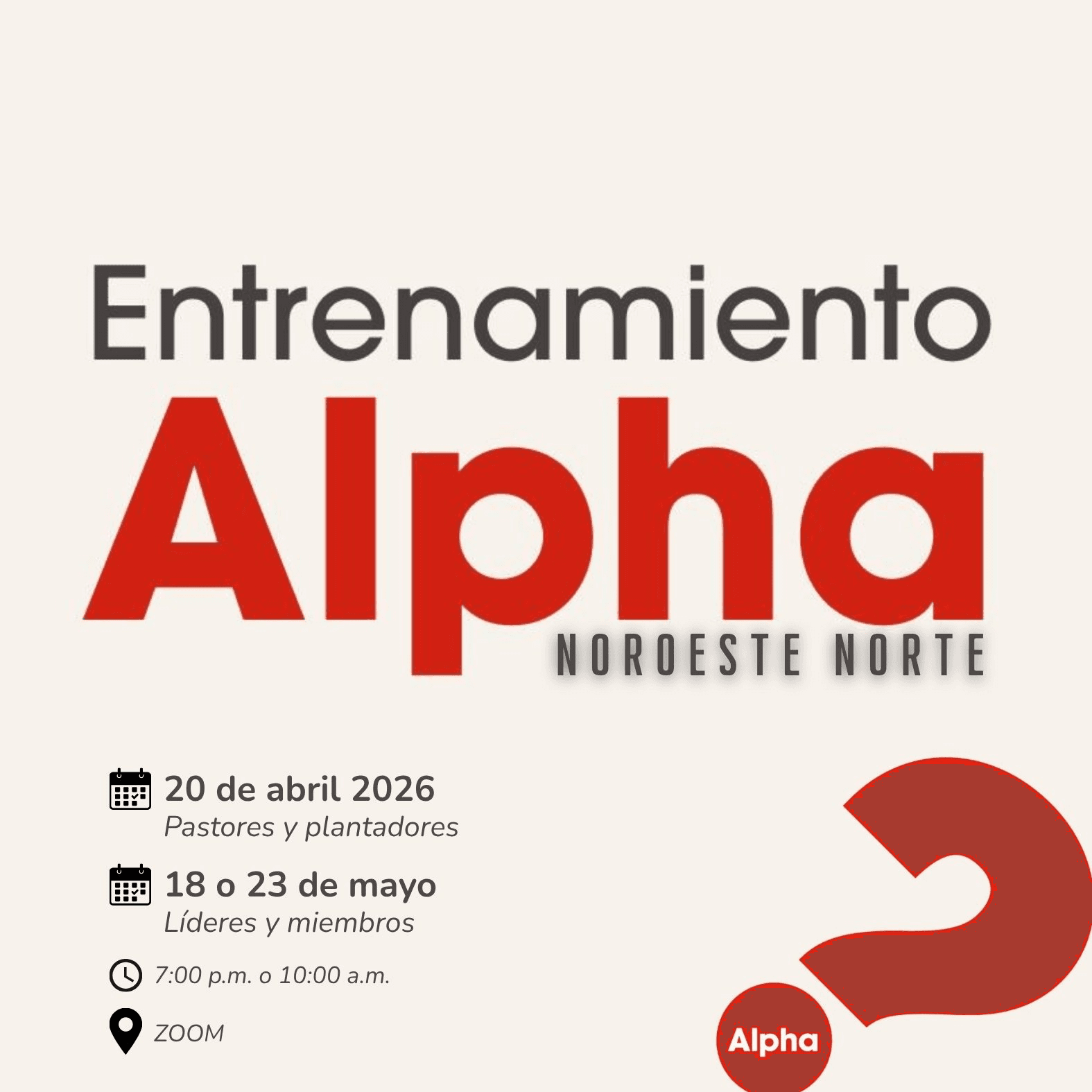 Entrenamiento Alpha